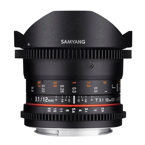 Samyang 12mm T3.1 VDSLR ED AS NCS fisheye Sony E-mount