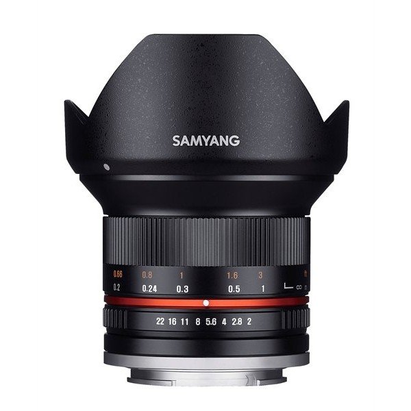 Samyang 12mm F2.0 NCS CS Fuji X zwart
