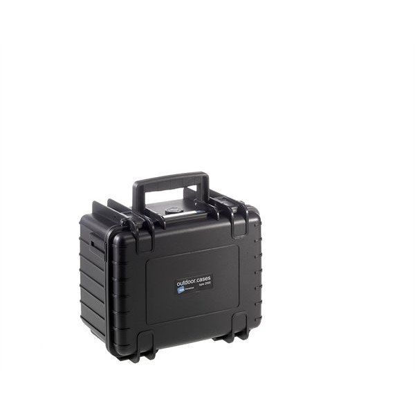 B&W Outdoor.cases Type 2000 zwart / plukschuim