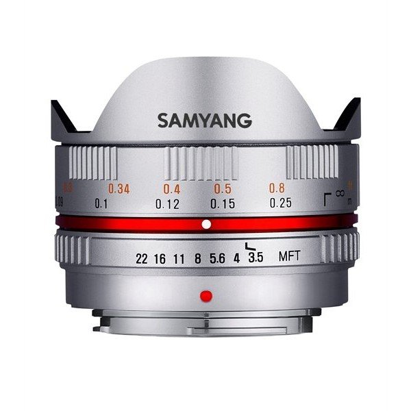 Samyang 7,5mm F3,5 UMC fisheye MFT zilver
