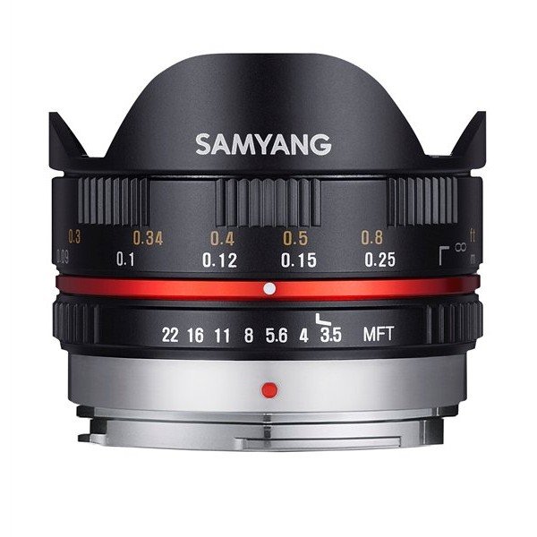 Samyang 7,5mm F3,5 UMC fisheye MFT zwart
