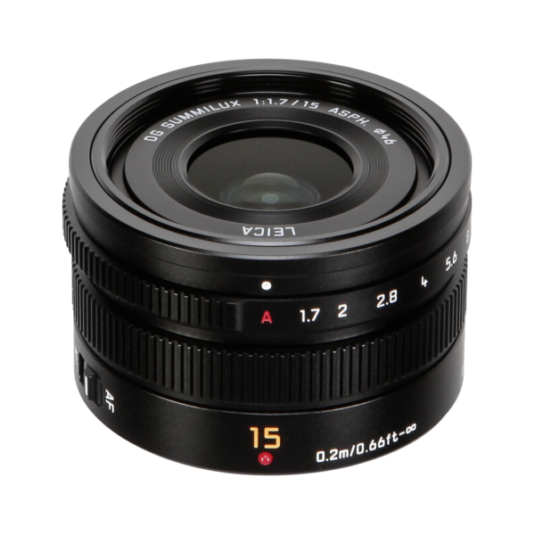 Panasonic MFT 15/1.7 zwart ASPH Leica DG Summilux