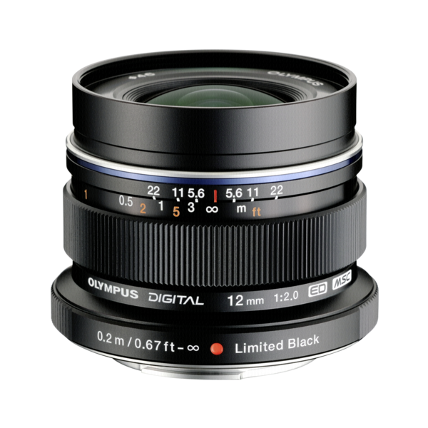 Olympus M.Zuiko D 12/2.0 ED zwart
