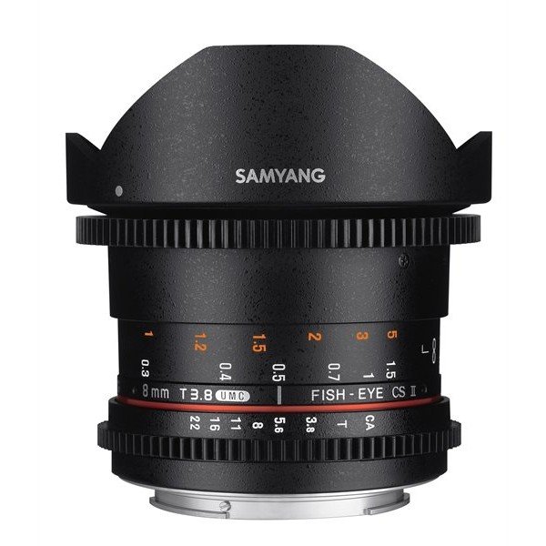 Samyang 8mm T3.8 UMC VDSLR fisheye CSII Canon M
