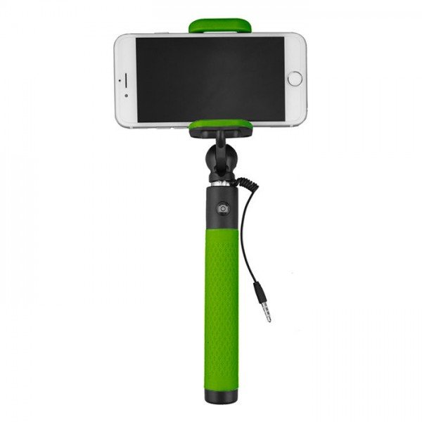 Caruba Selfie stick plug + play groen