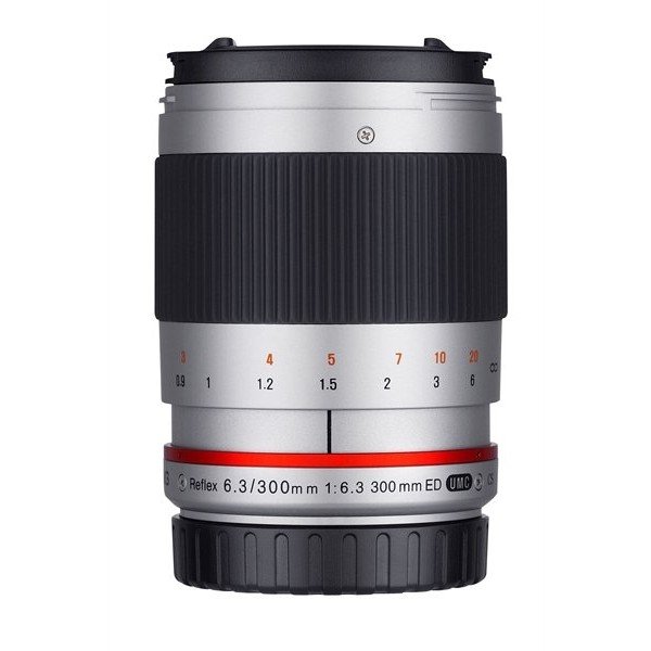 Samyang 300mm F6.3 spiegel UMC CS Canon M zilver