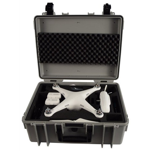 B&W Outdoor.cases Copter.case grijs / hardfoam DJI Phantom 2
