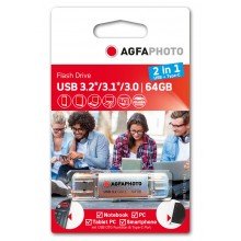 Agfa usb stick 64gb 3.0 2 in 1