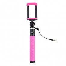 Caruba Selfie stick plug + play roze