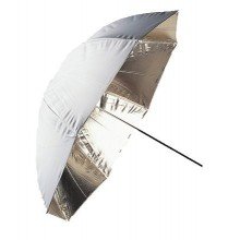 Falcon Eyes Flitsparaplu UR-48G Goud/Wit 122 cm