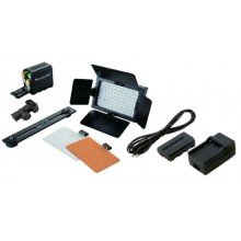 Falcon Eyes LED Lamp Set Dimbaar DV-96V-K2 incl. Accu