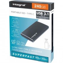 Integral 240GB Integral USB3.1+Type-C Portable SSD