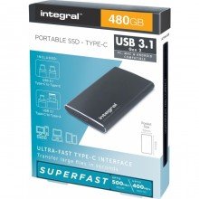 Integral 480GB Integral USB3.1+Type-C Portable SSD