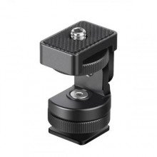 Leofoto FA-06 Cold shoe adapter met pan- en tiltkop