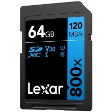 Lexar SDHC 64gb 800x UHS I