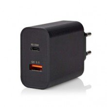 Nedis wandlader wcpd65w130bk