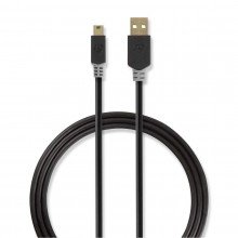 Nedis mini usb kabel 2 mtr ccbw60300at20