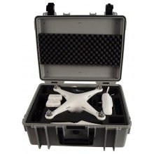 B&W Outdoor.cases Copter.case grijs wheels / hardfoam DJI Phantom 2