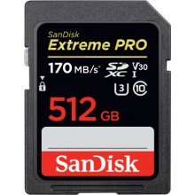 Sandisk SDXC 512gb extrem pro 170MB/S U3