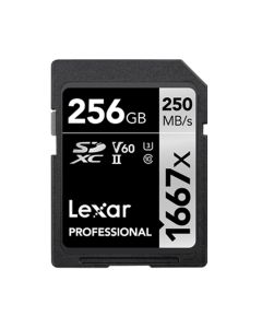 Lexar 1667x SDXC 256 GB, C10, U3, V60 Professional
