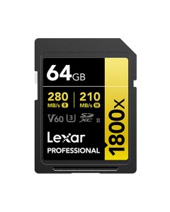 Lexar 1800x SDXC 64 GB V60 UHS-II U3 (280/210 MB/s) 