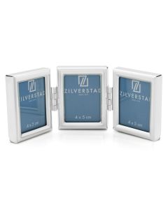 Zilverstad Sweet Memory 3 luik 3,5x4,5 cm zilver glans