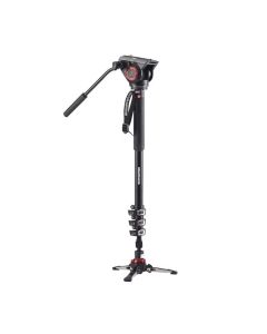Manfrotto XPRO monopod video aluminium+balhoofd met 4 segementen
