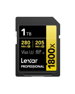Lexar 1800x SDXC 1 TB V60 UHS-II U3 (280/205 MB/s)
