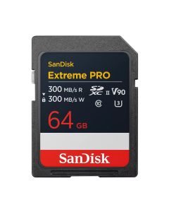 SanDisk 64 GB SDXC Extreme Pro 300MB/s V90 UHS-II