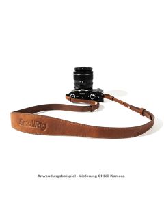 SmallRig 5209 univ. leather camera shoulder strap bruin