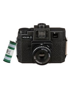 HOLGA 120GCFN zwart, inkl. B+W film, rollfilm camera met flitser