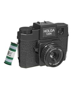 HOLGA 120N zwart, incl. B+W film, rollfilm camera