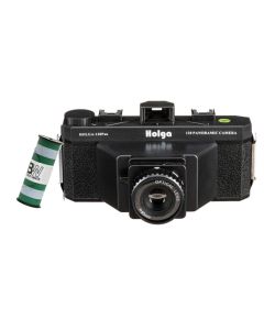 HOLGA 120N zwart, Pan 6x12 medium format panorama, incl. B+W film
