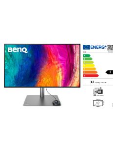 BenQ PD3225U 81,28 cm (32") zwart grijs 4K UHD monitor