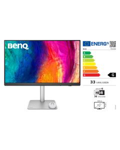 BenQ PD3226G 81,28 cm (32") zilver 4K 144Hz monitor 