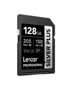 Lexar Silver Plus SDXC UHS-I 128GB U3 V30 R205/W150MB/s