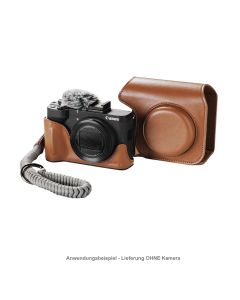 SmallRig 5385 lederen tas bruin Canon PowerShot V1