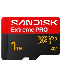 SanDisk 1 TB microSDXC Extreme PRO UHS-I R250 MB/s / W170 MB/s + SD-Adapter