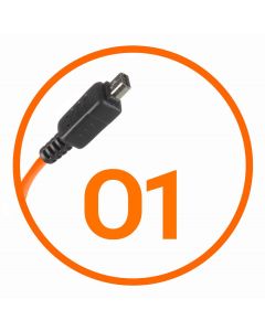 Miops Camera Verbindingskabel Olympus O1 Oranje