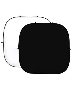 StudioKing Background Board Wit/Zwart 240x240 cm