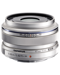 Olympus m.zuiko 17mm/F1.8 zilver