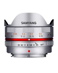 Samyang 7,5mm F3,5 UMC fisheye MFT zilver
