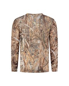 Stealth Gear T-shirt Lange Mouw Camo Rietprint maat XXL