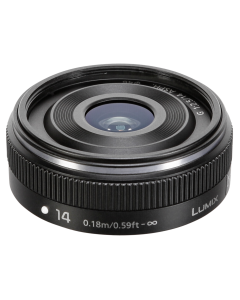 Panasonic 14mm/2.5 II asph. G-serie zwart