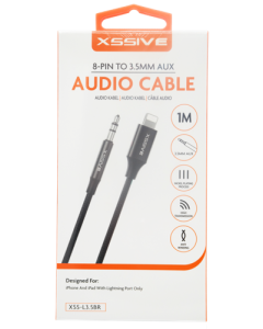 Xssive Braided 8 pin to aux 3.5mm