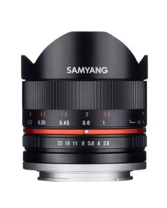 Samyang 8mm F2.8 UMC fisheye II Sony E-mount zwart