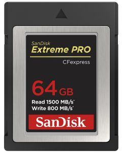 SanDisk Extreme PRO CFexpress Card 64 GB Type B, 1500/800 MB/s