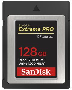 SanDisk Extreme PRO CFexpress Card 128GB Type B, 1700/1200 MB/s