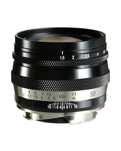 Voigtländer Heliar Classic 50mm f/1.5 VM zwart messing
