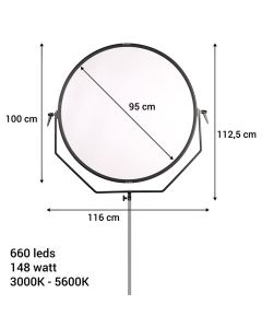 Falcon Eyes Bi-Color LED Lamp Sophiez SO-148TDX op 230V
